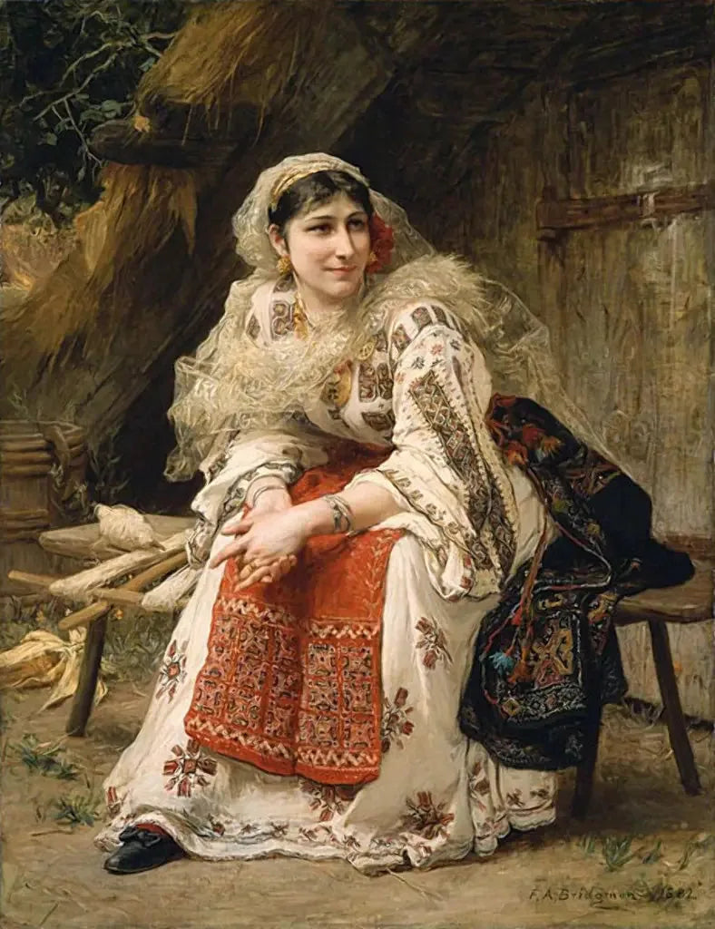 アーメニア人女性。 - フレデリック・アーサー・ブリッジマン

Source:
Femme arménienne. - Frederick Arthur Bridgman