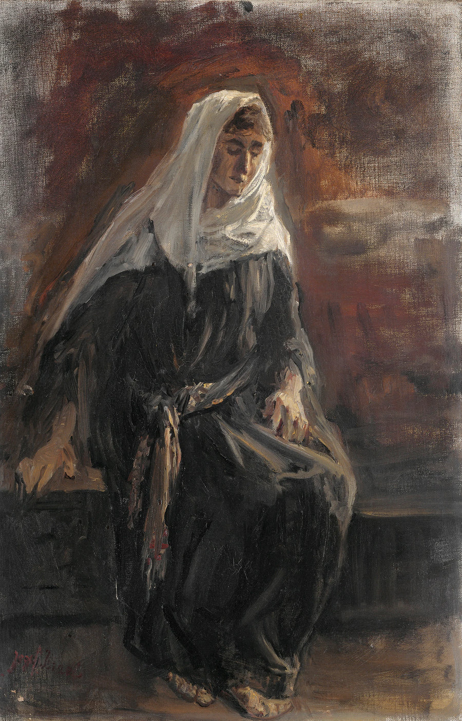 Femme assise, probablement. Michel - Jozef Israëls