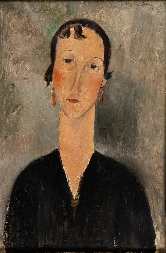 耳飾りの女性 - アメデオ・モディリアーニ