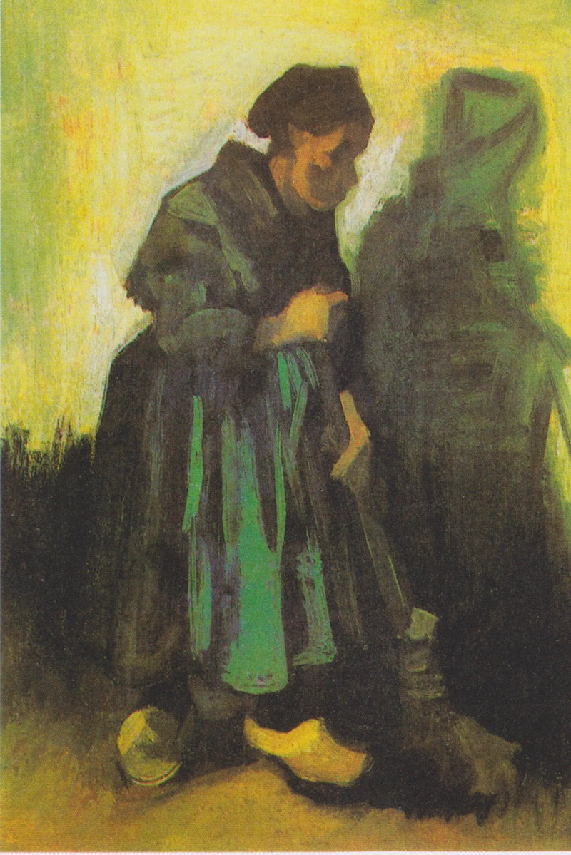 ほうきを持つ女性 - Vincent van Gogh