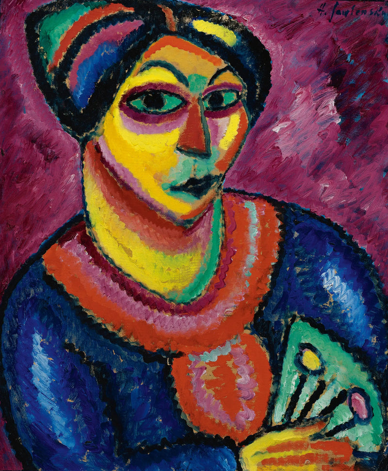 緑の扇子を持つ女性 - アレクセイ・フォン・ヤウレンスキー

Source:
Femme avec un éventail vert - Alexej von Jawlensky
