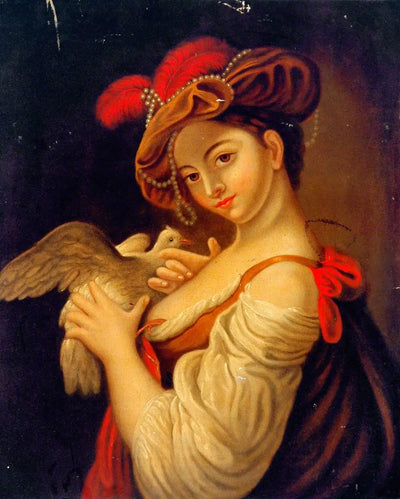 Femme avec une colombe - Louis Jean François Lagrenée - Alpha Reproduction