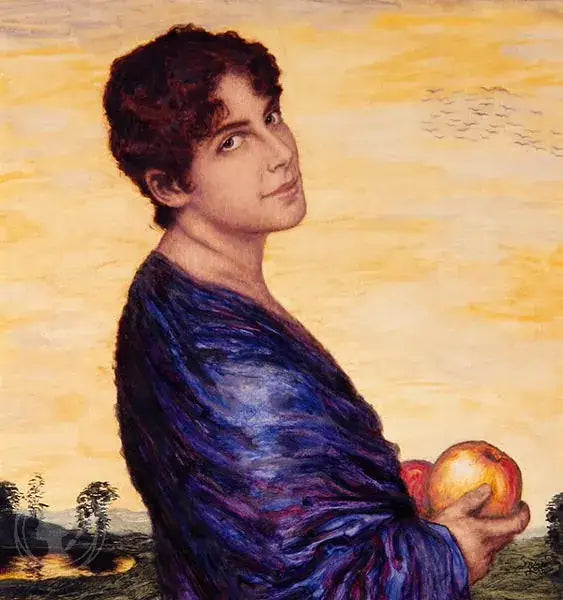 風景の中の女性 - フランツ・フォン・シュトゥック