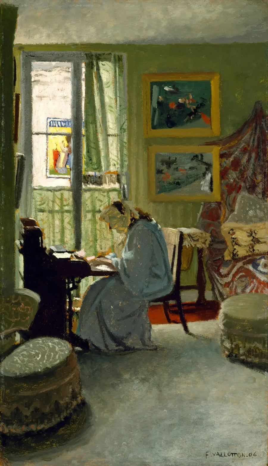 室内で書く女性 - フェリックス・ヴァロットン

Source:
Femme écrivant dans un intérieur - Félix Vallotton