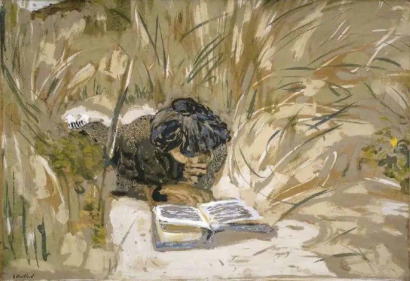 Femme lisant - Édouard Vuillard image 1 reproduction de peinture à l’huile