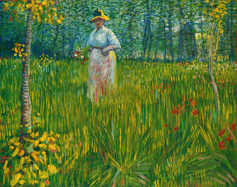 庭の女性 - ヴィンセント・ヴァン・ゴッホ