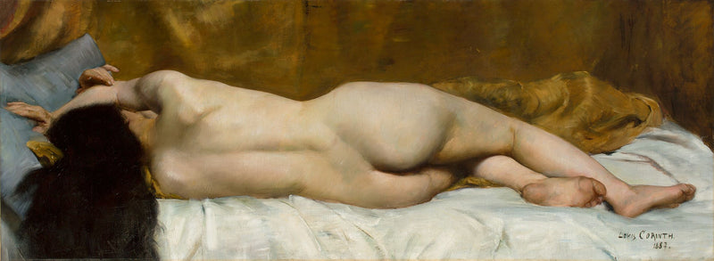 femme nue allongée - Lovis Corinth