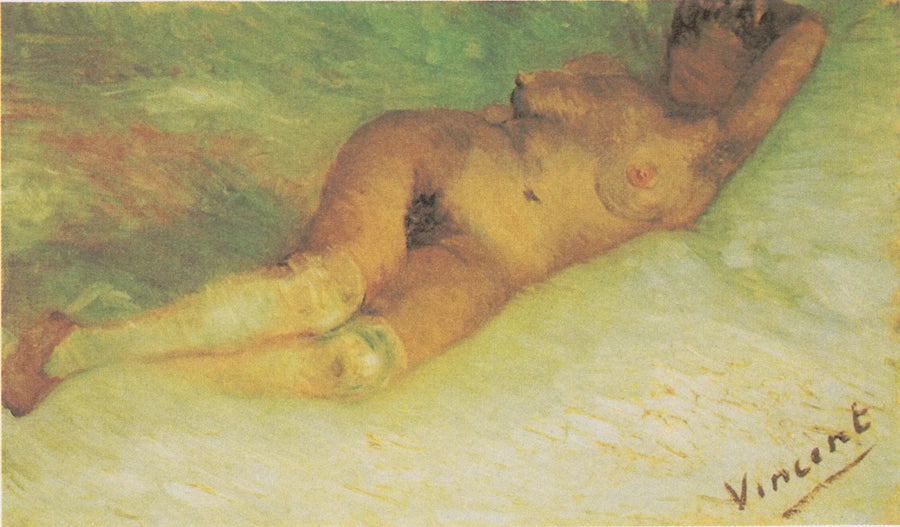 横たわる裸の女性 - Vincent van Gogh
