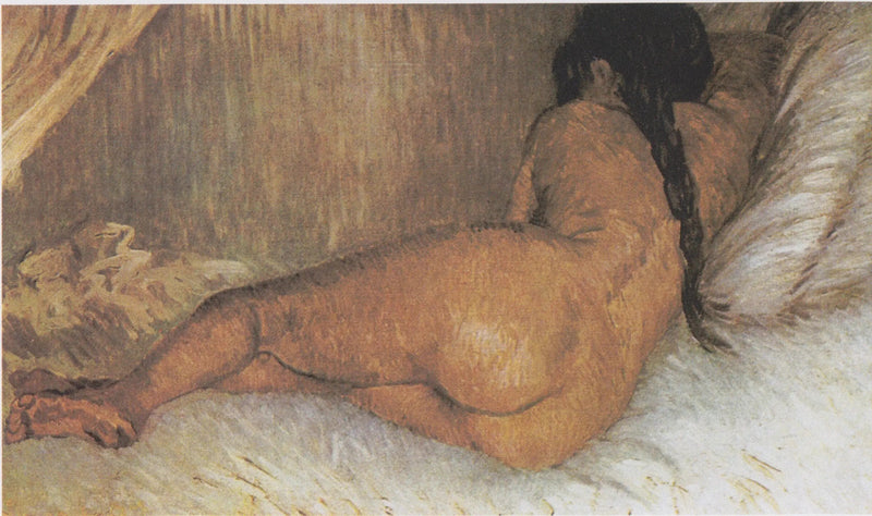 背中から見た横たわる裸の女性 - Vincent van Gogh