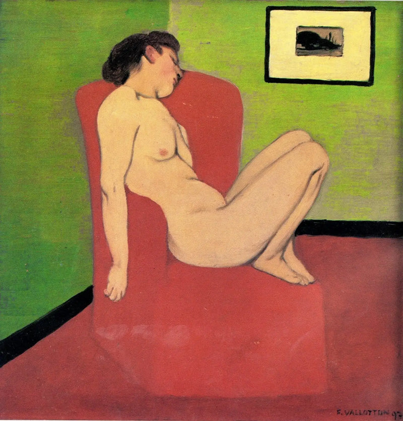 椅子に座る裸の女性 - フェリックス・ヴァロトン

Source:
Femme nue assise dans un fauteuil - Félix Vallotton