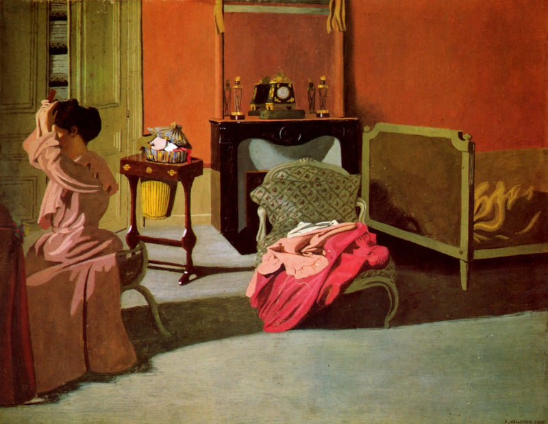 女性が髪を整える - フェリックス・ヴァロトン

Source:
Femme se coiffant - Félix Vallotton