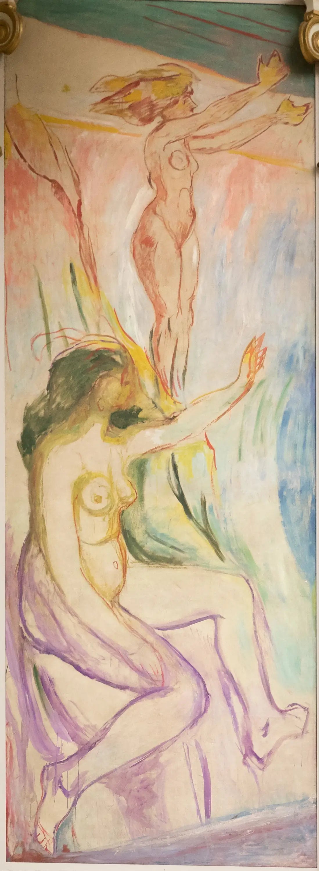 Femmes tournées vers le soleil - Edvard Munch image 1 reproduction de peinture à l’huile