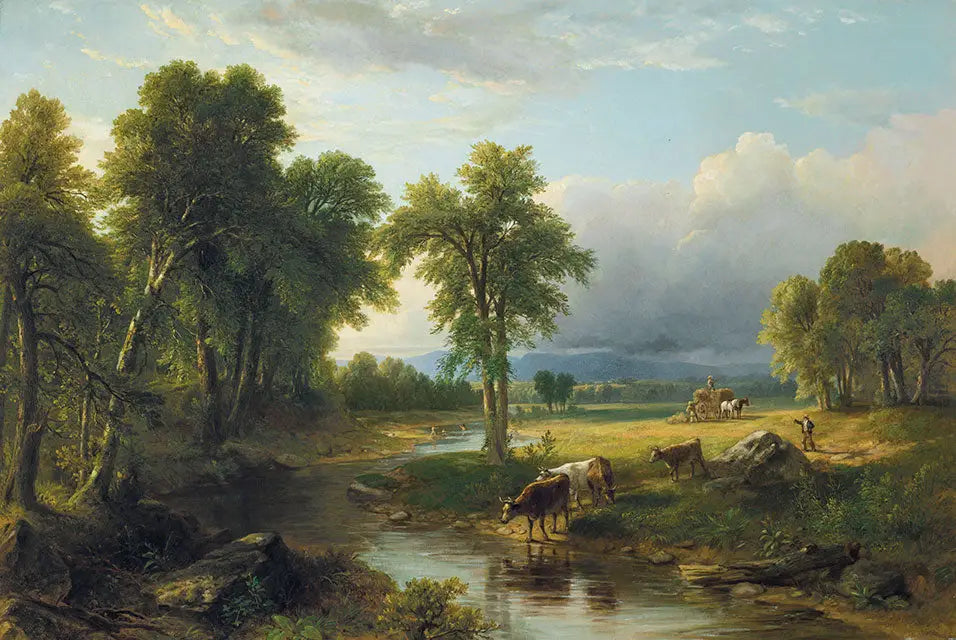 Fenaison - Asher Brown Durand image 1 reproduction de peinture à l’huile