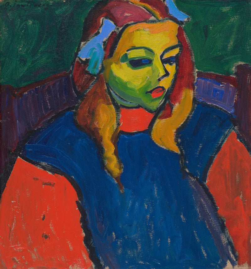 緑色の顔の少女 - アレクセイ・フォン・ジャウレンスキー

Source:
Fille au visage vert - Alexej von Jawlensky