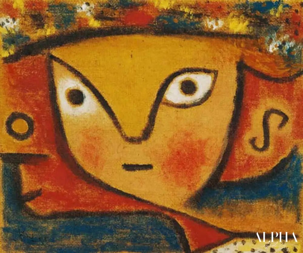 Fille de fleurs - Paul klee - Reproductions de tableaux et peintures haut de gamme