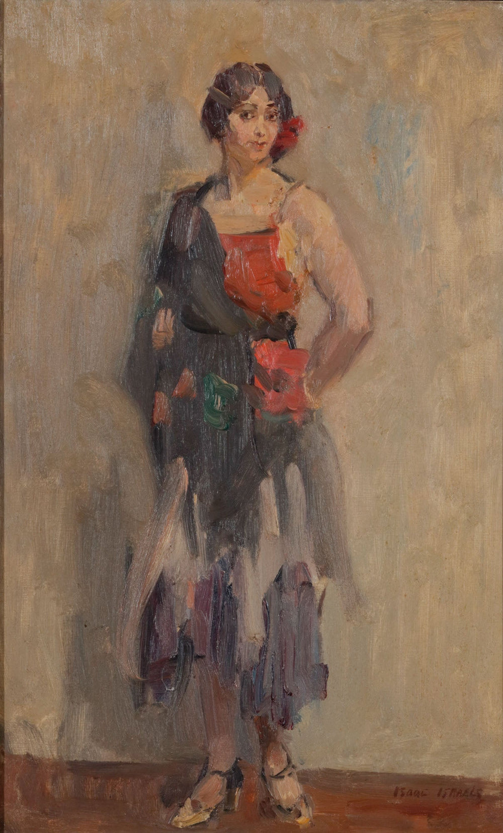 Fille debout - Isaac Israëls image 1 tableau peint à l’huile sur toile