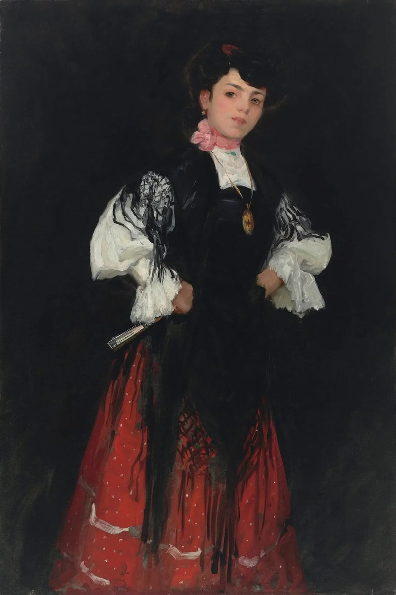 マドリードのスペイン女の子（ウナ・チュラ） - ロバート・ヘンリー

Source:
Fille espagnole de Madrid (Una Chula) - Robert Henri