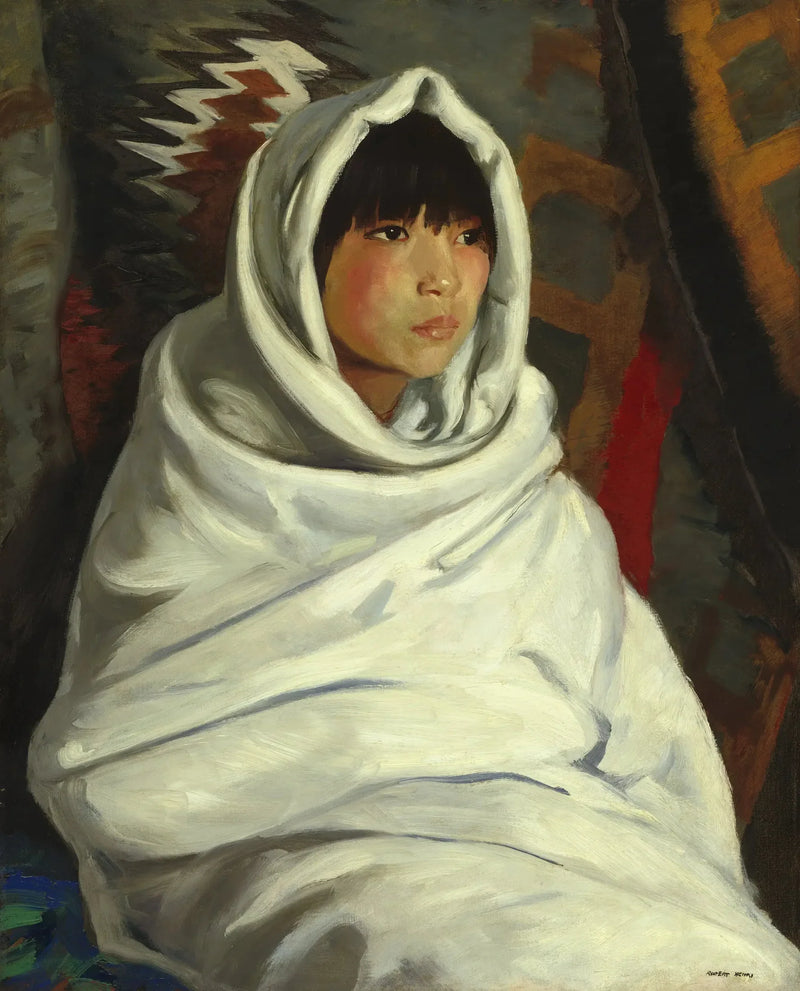 白い毛布に包まれたインドの少女 - ロバート・ヘンリー

Source:
Fille indienne dans une couverture blanche - Robert Henri