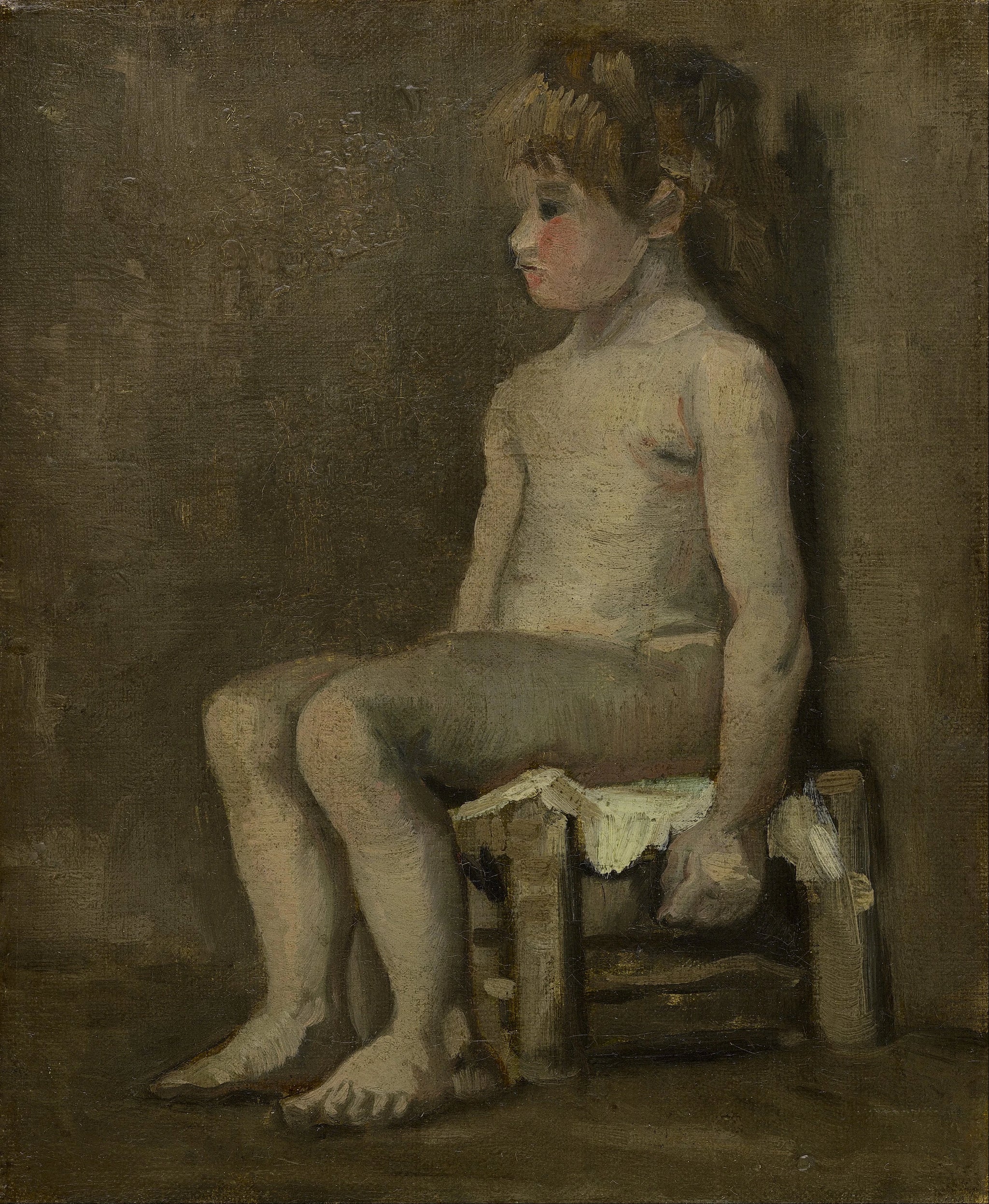 Fille nue assise F215 JH1045 — Vincent van Gogh