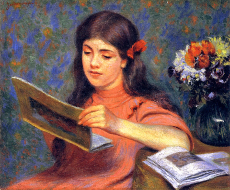 本を読む少女 - フェデリコ・ザンドメネギ