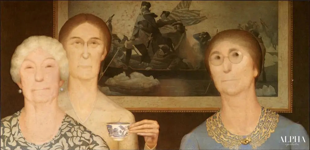 Filles de la Révolution - Grant Wood - Reproductions de tableaux et peintures haut de gamme