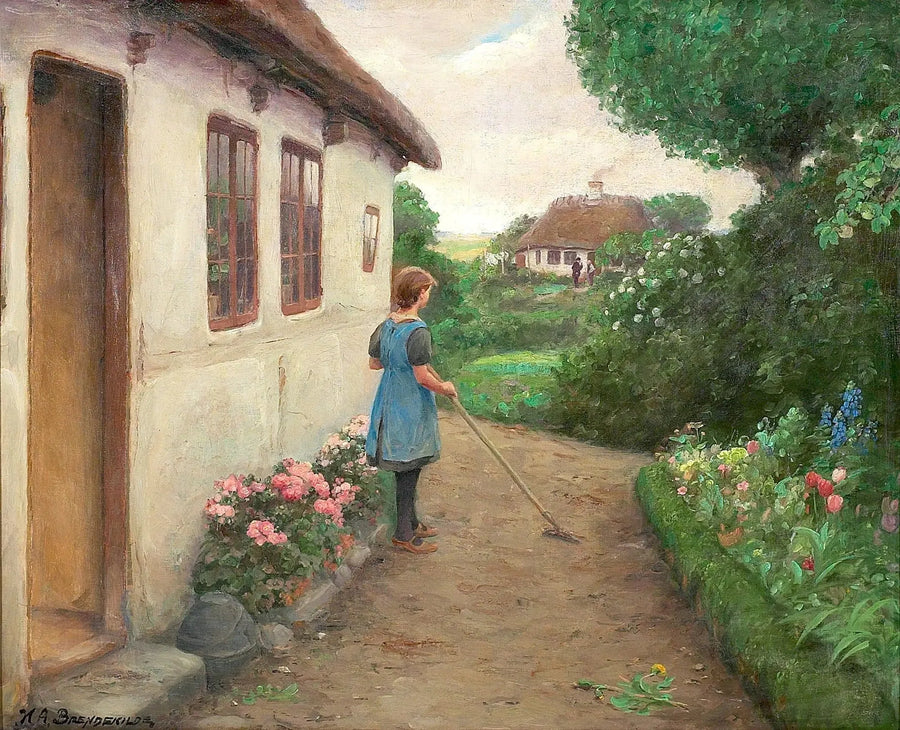 夕方。これらの二人の老人は何について話しているのか？ - H. A. Brendekilde

Source:
Fin d'après-midi. De quoi parlent ces deux vieux ? - H. A. Brendekilde