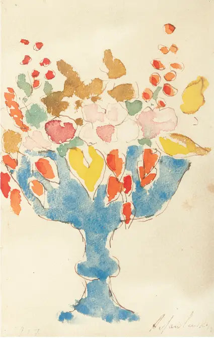 青い花瓶の花 - アレクセイ・フォン・ジャウレンスキー

Source:
FLEURS DANS UN VASE BLEU - Alexej von Jawlensky