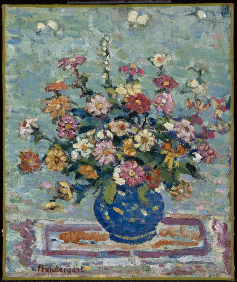 青い花瓶の花 - モーリス・プリンデガスト

Source:
Fleurs dans un vase bleu - Maurice Prendergast