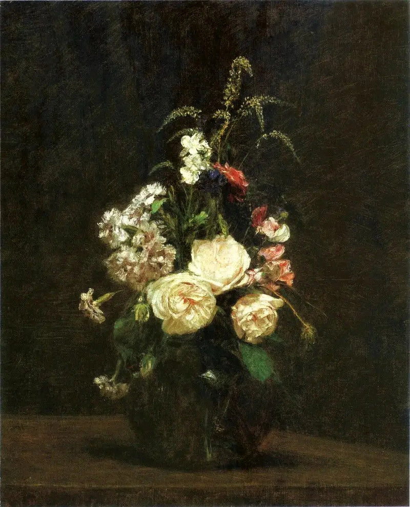 ガラスの花瓶に入った花 - アンリ・ファンタン＝ラトゥール

Source:
Fleurs dans un vase en verre. - Henri Fantin-Latour