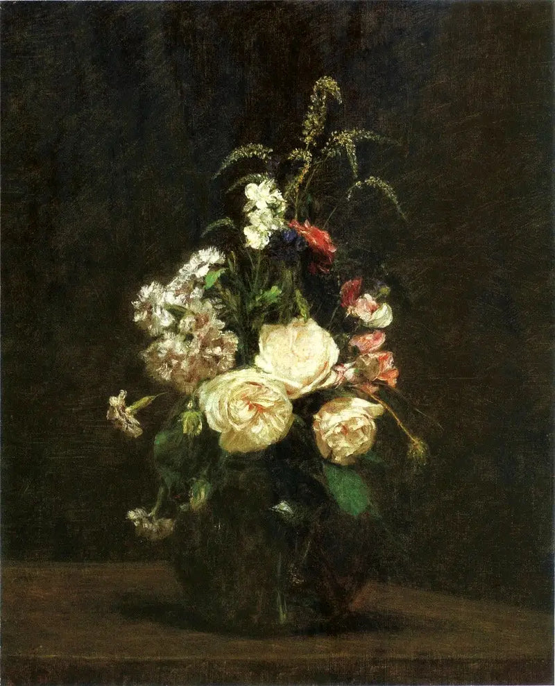 ガラスの花瓶に入った花 - アンリ・ファンタン＝ラトゥール

Source:
Fleurs dans un vase en verre. - Henri Fantin-Latour