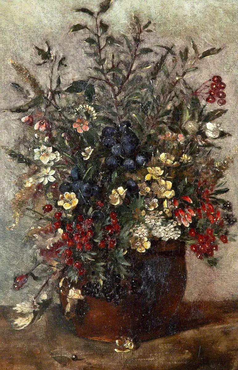 茶色のポットに入った野の花とベリー - ジョン・コンスタブル

Source:
Fleurs des champs et baies dans un pot marron - John Constable