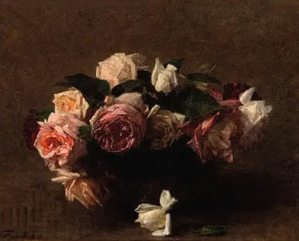 バラの花（ロザリオ） - アンリ・ファンタン＝ラトゥール

Source:
Fleurs roses (Rosario) - Henri Fantin-Latour