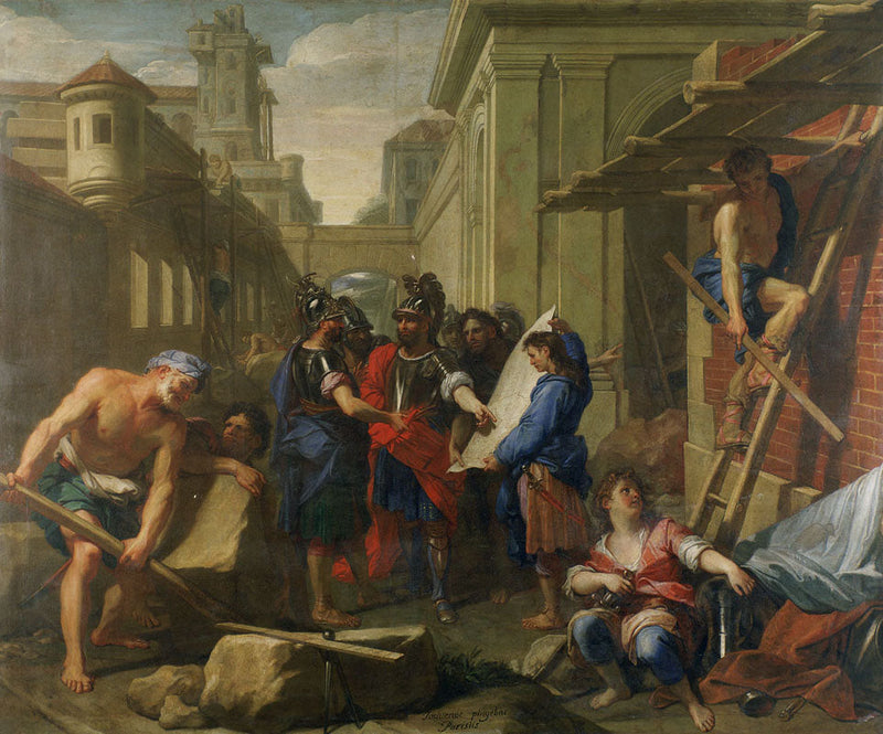 テクトサージ族によるドイツの都市の創設 - ジャン＝バティスト・ジュヴネ