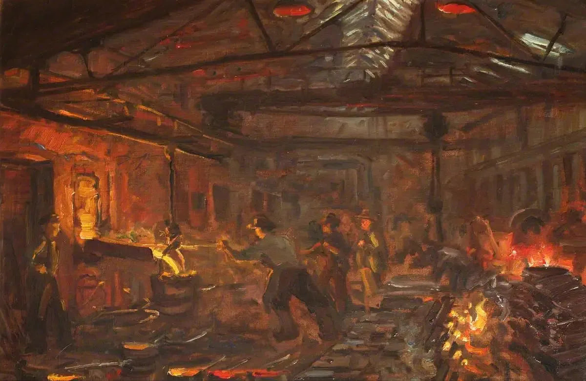 Fonderie de fer Burmeister et Wain - Peder Severin Krøyer image 1 reproduction réalisée par Alpha Reproduction