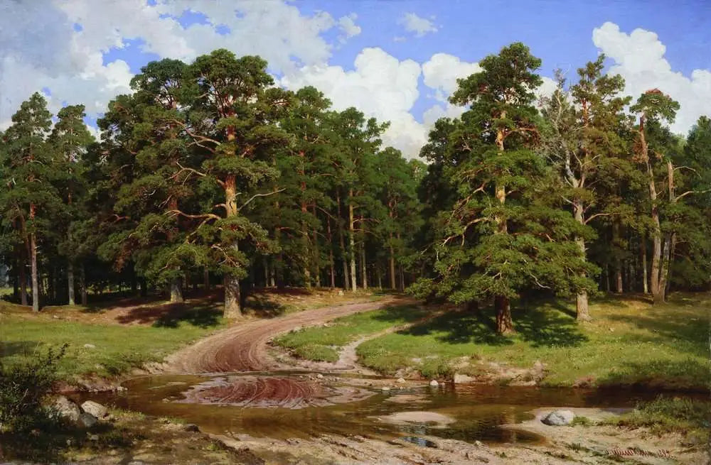 Forêt de pins - Ivan Chichkine image 1 reproduction réalisée par Alpha Reproduction