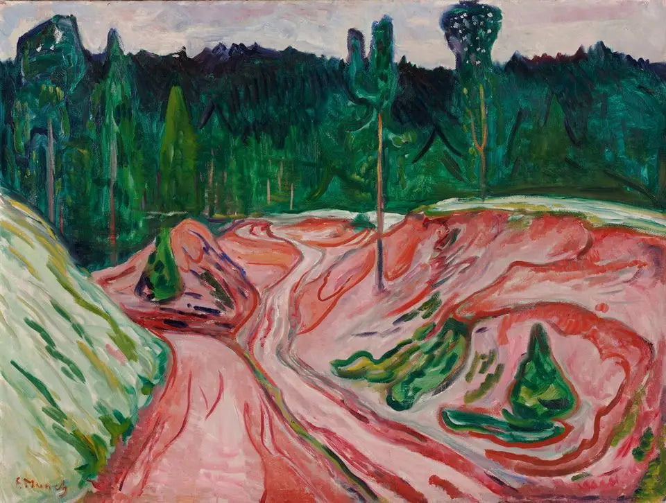 Forêt de Thuringe - Edvard Munch image 1 reproduction réalisée par Alpha Reproduction