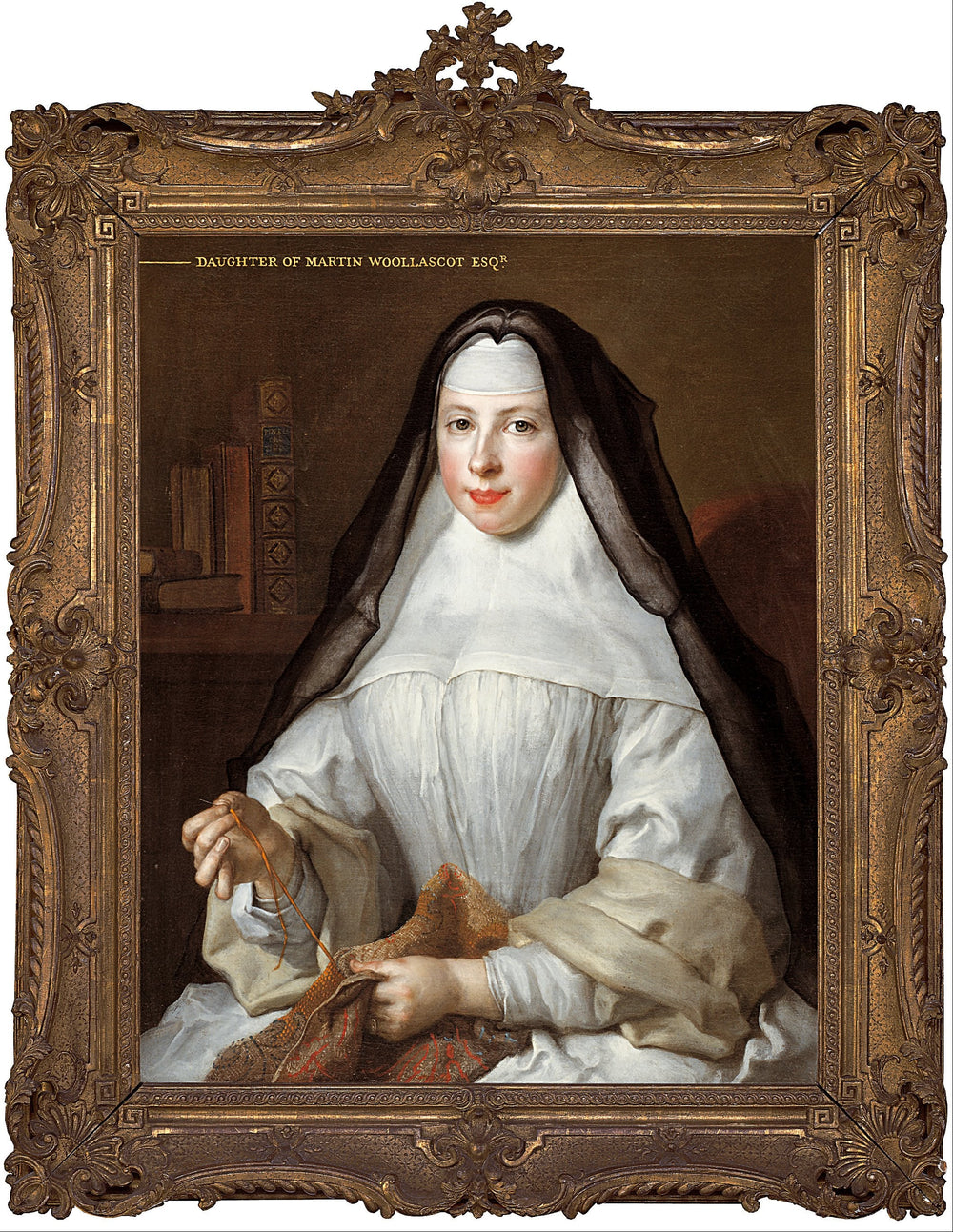 Frances Woollascott, une religieuse augustinienne - Nicolas de Largillière image 1 copie peinte à la main à l’huile