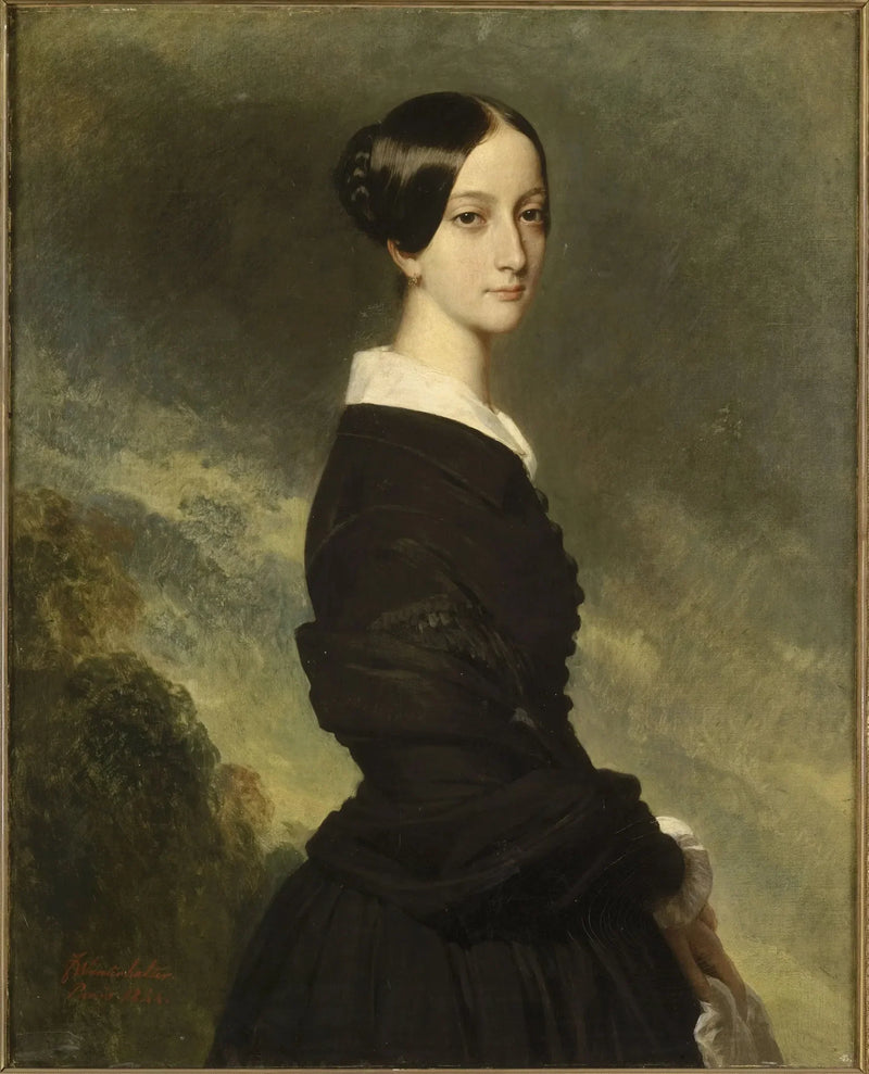 ジョアンヴィル公爵夫人フランソワーズ＝キャロリーヌ・ゴンザッグ（1824-1898） - フランツ・ザヴェル・ウィンターハルター

Source:
Françoise-Caroline Gonzague, princesse de Joinville (1824-1898) - Franz Xaver Winterhalter