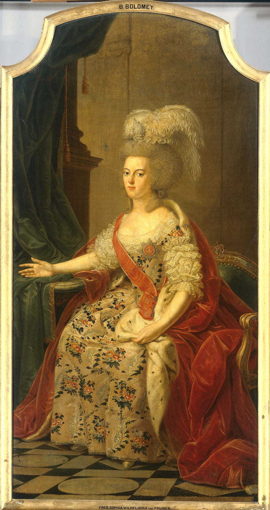 Frederika Sophia Wilhelmina de Prusse (1751-1820), épouse du prince Guillaume V - Benjamin Samuel Bolomey