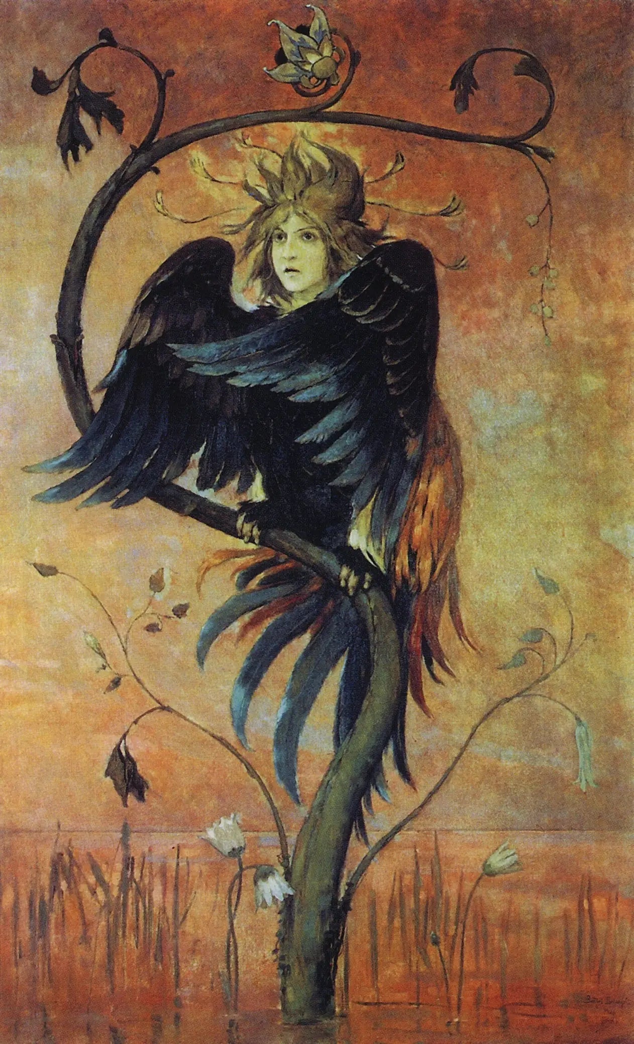 Gamaun l’oiseau prophétique - Viktor Vasnetsov - Alpha Reproduction