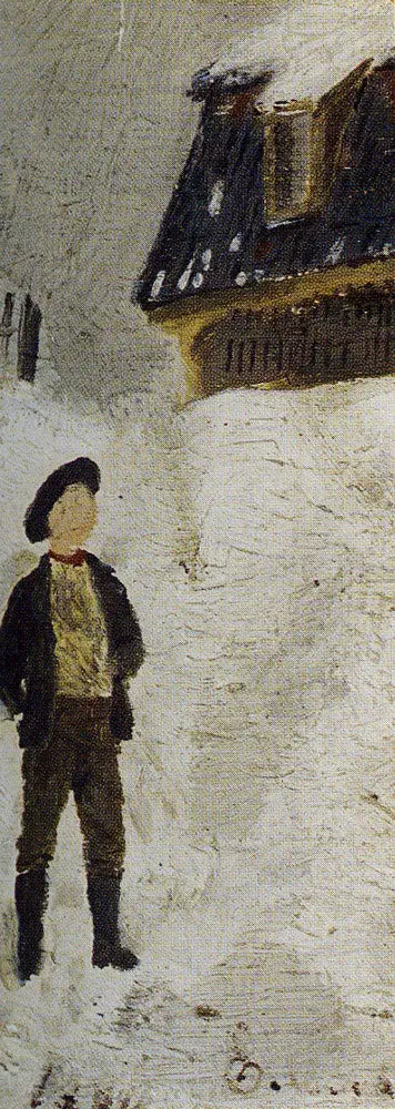 雪の中の少年 - エドヴァルド・ムンク