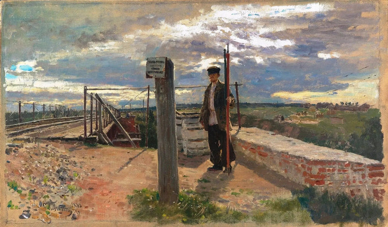 鉄道警備員。ホトコヴォ - イリヤ・レーピン