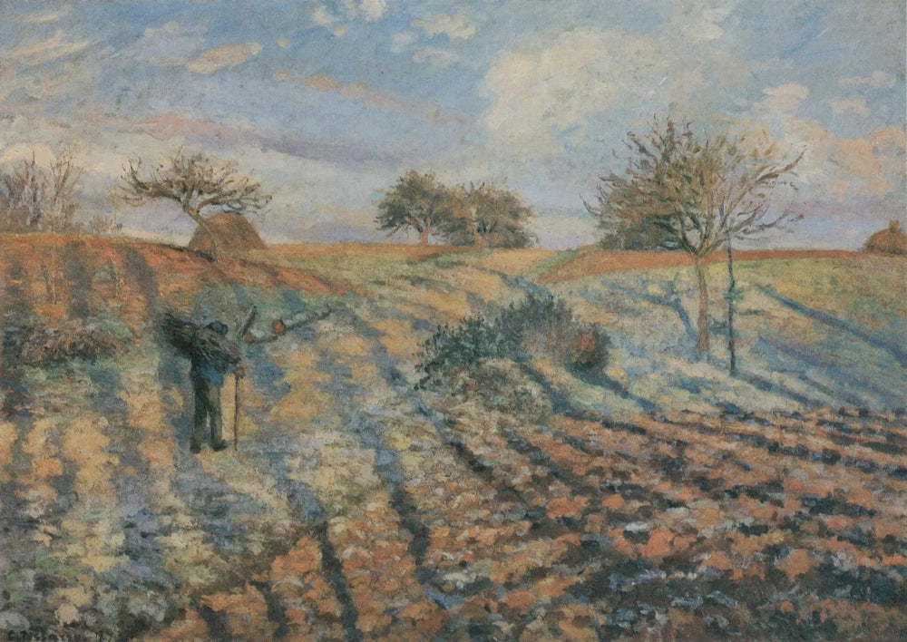 Gelée blanche - Camille Pissarro image 1 copie de tableau peinte à la main