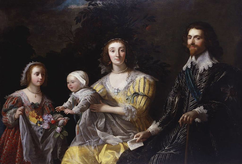 ジョージ・ヴィリアーズ、バッキンガム公爵（1592-1628）とその家族 - ヘリット・ファン・ホントホルスト