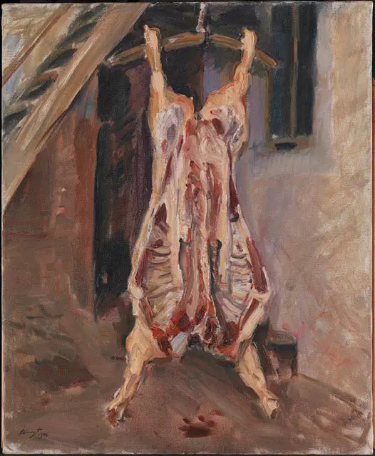 Geschlachtetes Schwein - Max Slevogt image 1 tableau peint à l’huile sur toile