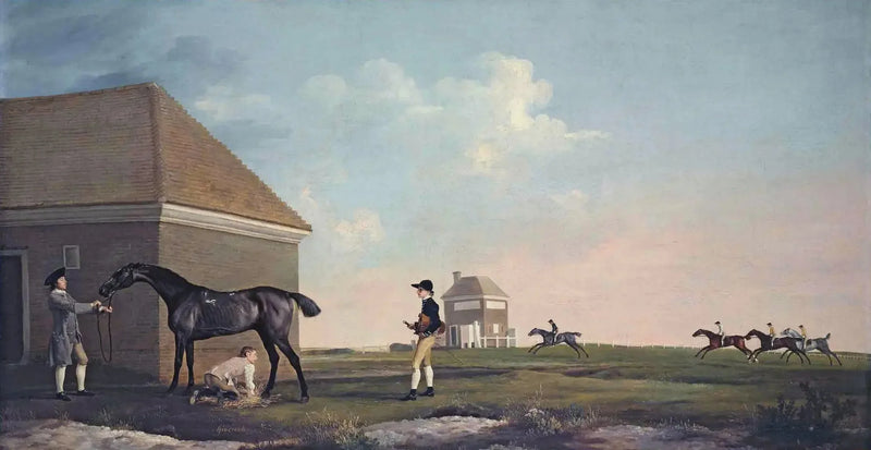 ニューマーケット・ヒースのギムクラッグ、調教師、馬丁、ジョッキーとともに - ジョージ・スタブズ

Source:
Gimcrack sur Newmarket Heath, avec un entraîneur, un palefrenier et un jockey - George Stubbs