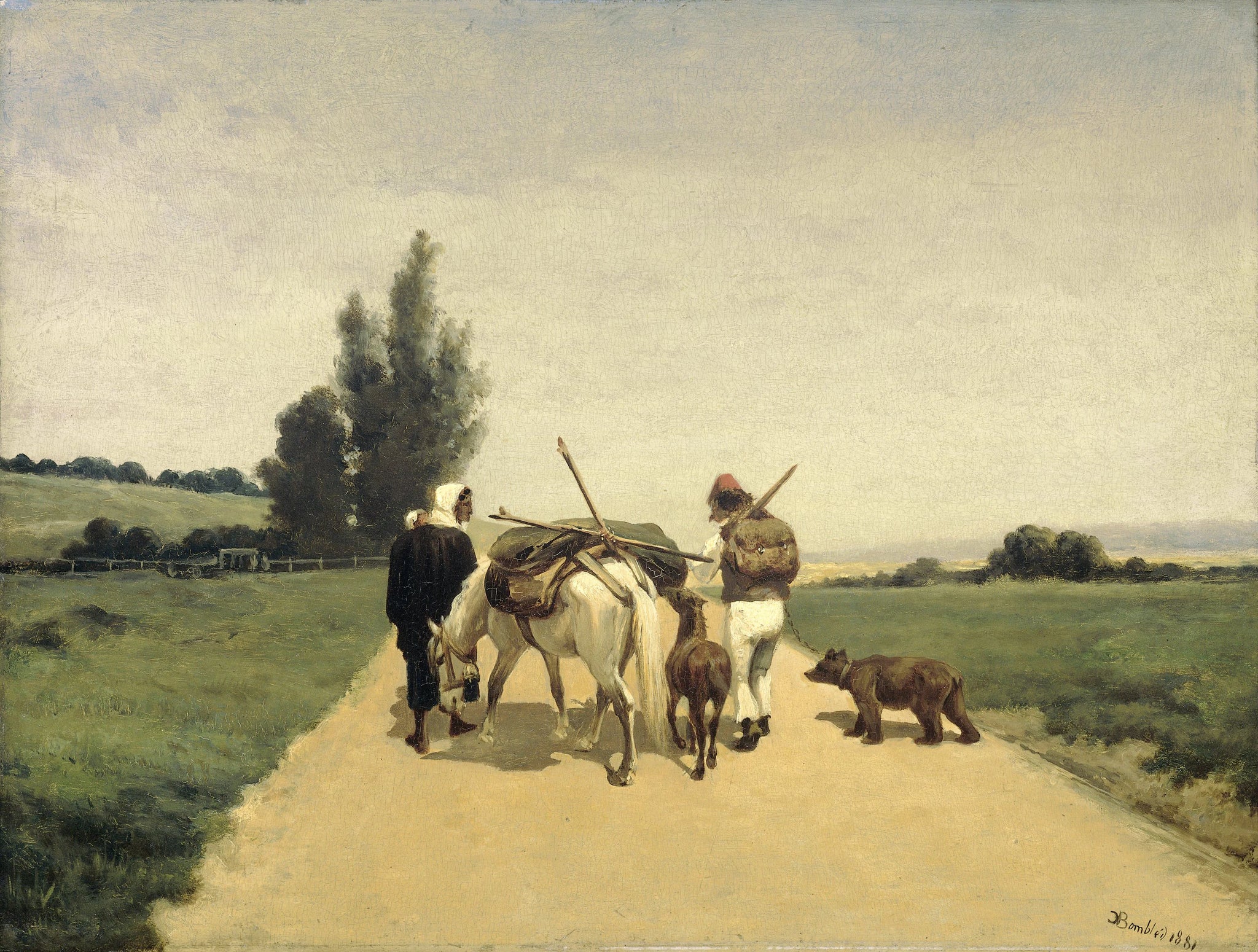 Des gitans sur la route. - Karel Frederik Bombled