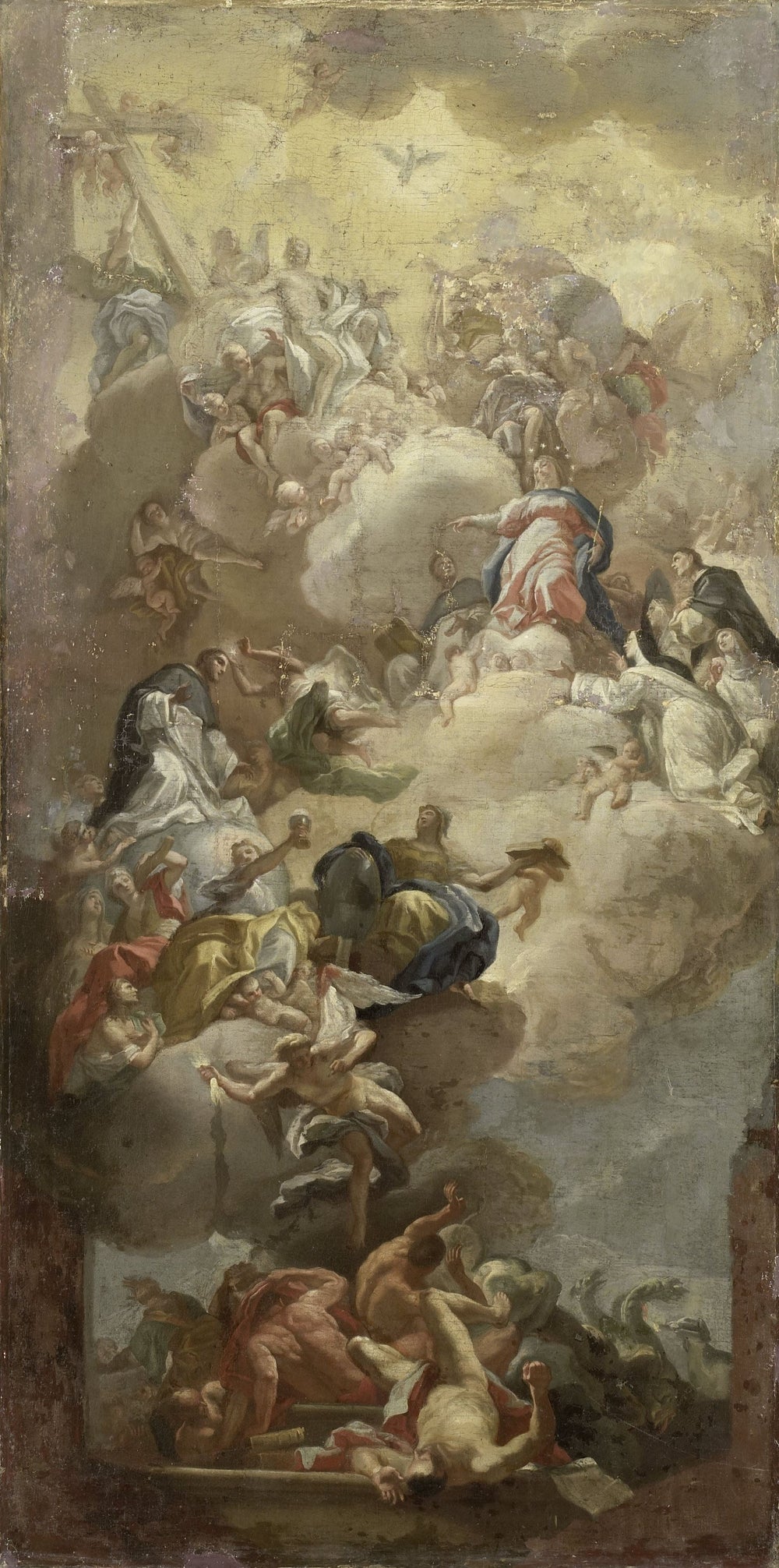 Glorification de saint Dominique - Francesco Solimena image 1 reproduction artisanale de tableau