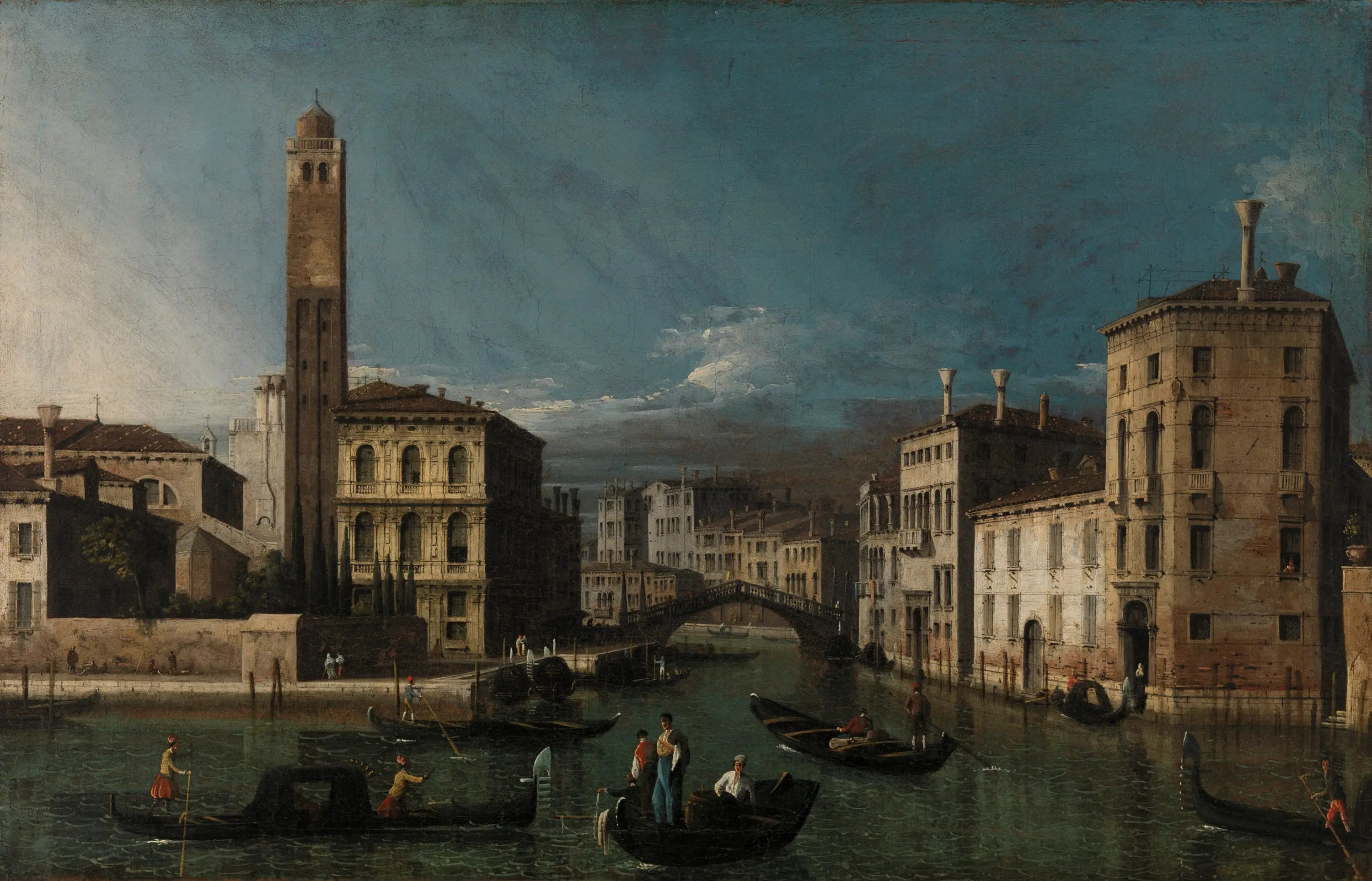 Grand Canal: San Geremia et l’entrée du Cannaregio - Canaletto - Alpha Reproduction