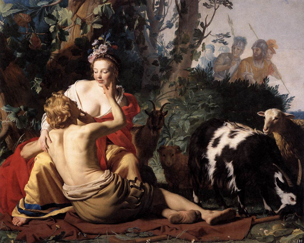Granida et Daifilo - Gerrit van Honthorst image 1 tableau peint à l’huile sur toile